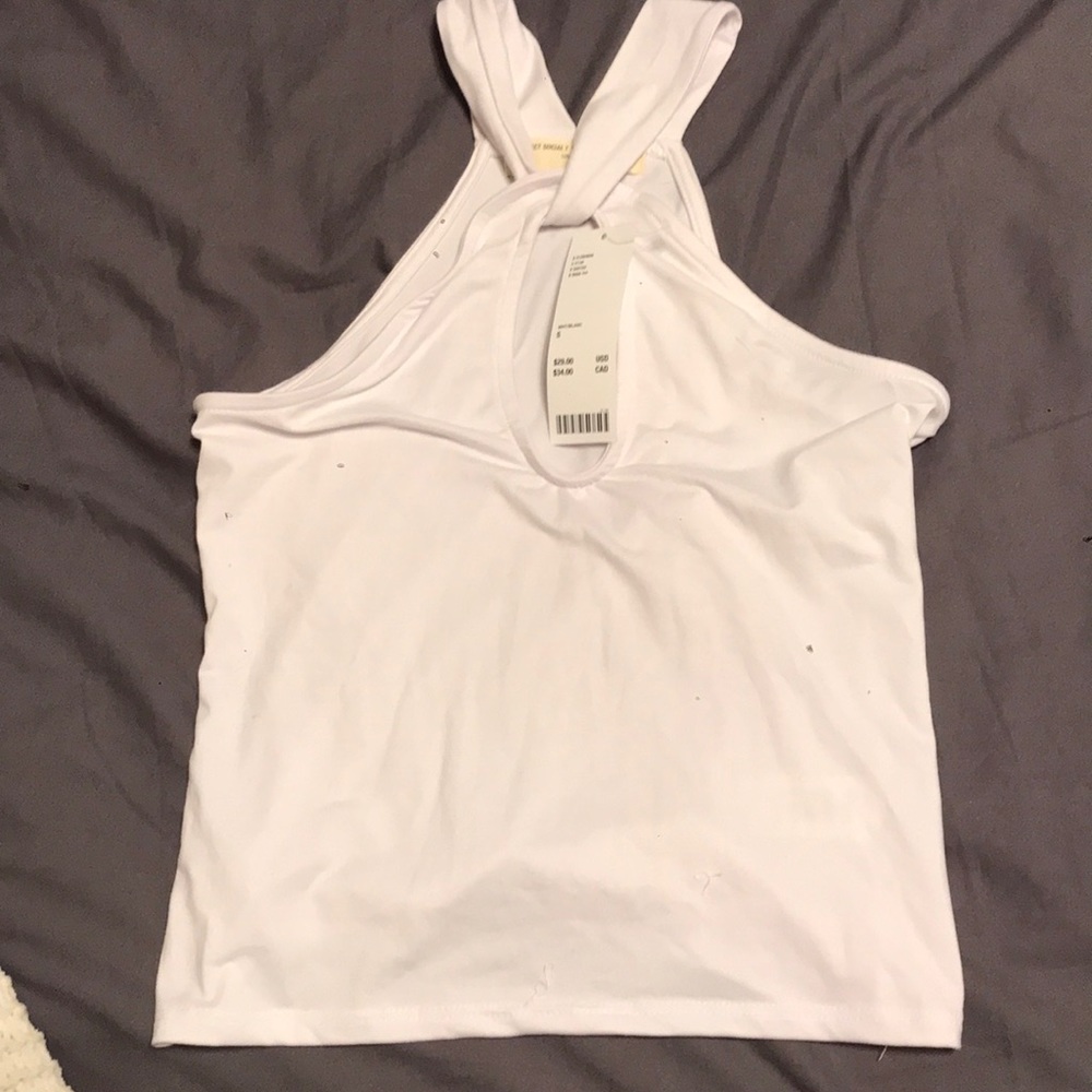 Urban Outfitter White Cropped Shirt - NWT